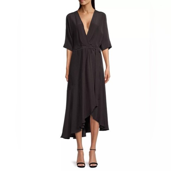 Ginger & Smart Dresses & Skirts - Ginger & Smart Beloved Midi Wrap Dress Silk Wedding Guest Mother of the Bride 12